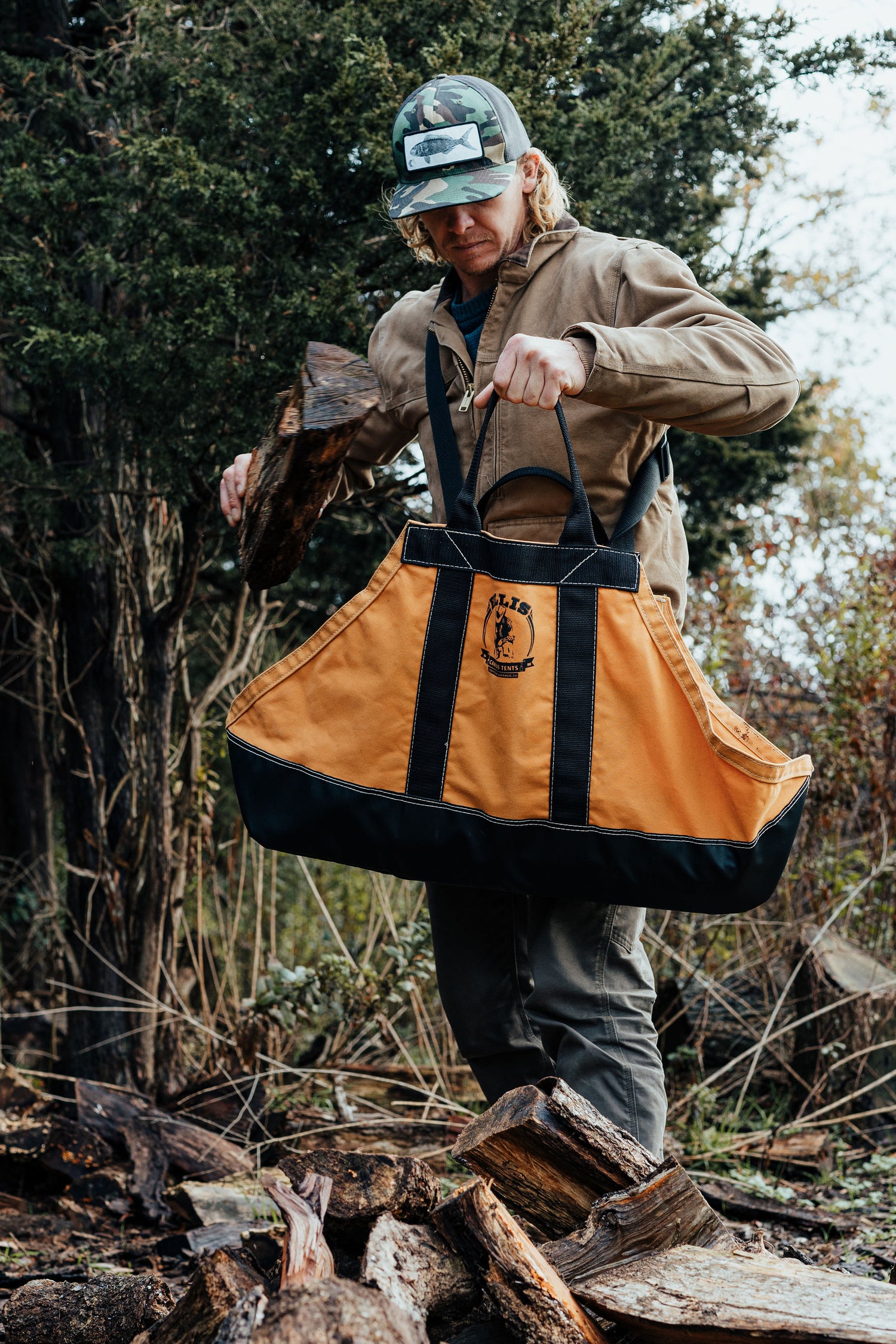 Ergonomically Designed wood carrier, made from premium materials in the USA