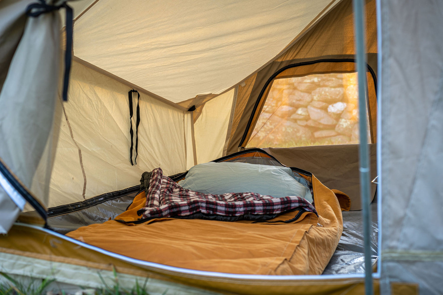 Canvas Cowboy Bedroll sleep system, handmade in the USA by Dave Ellis