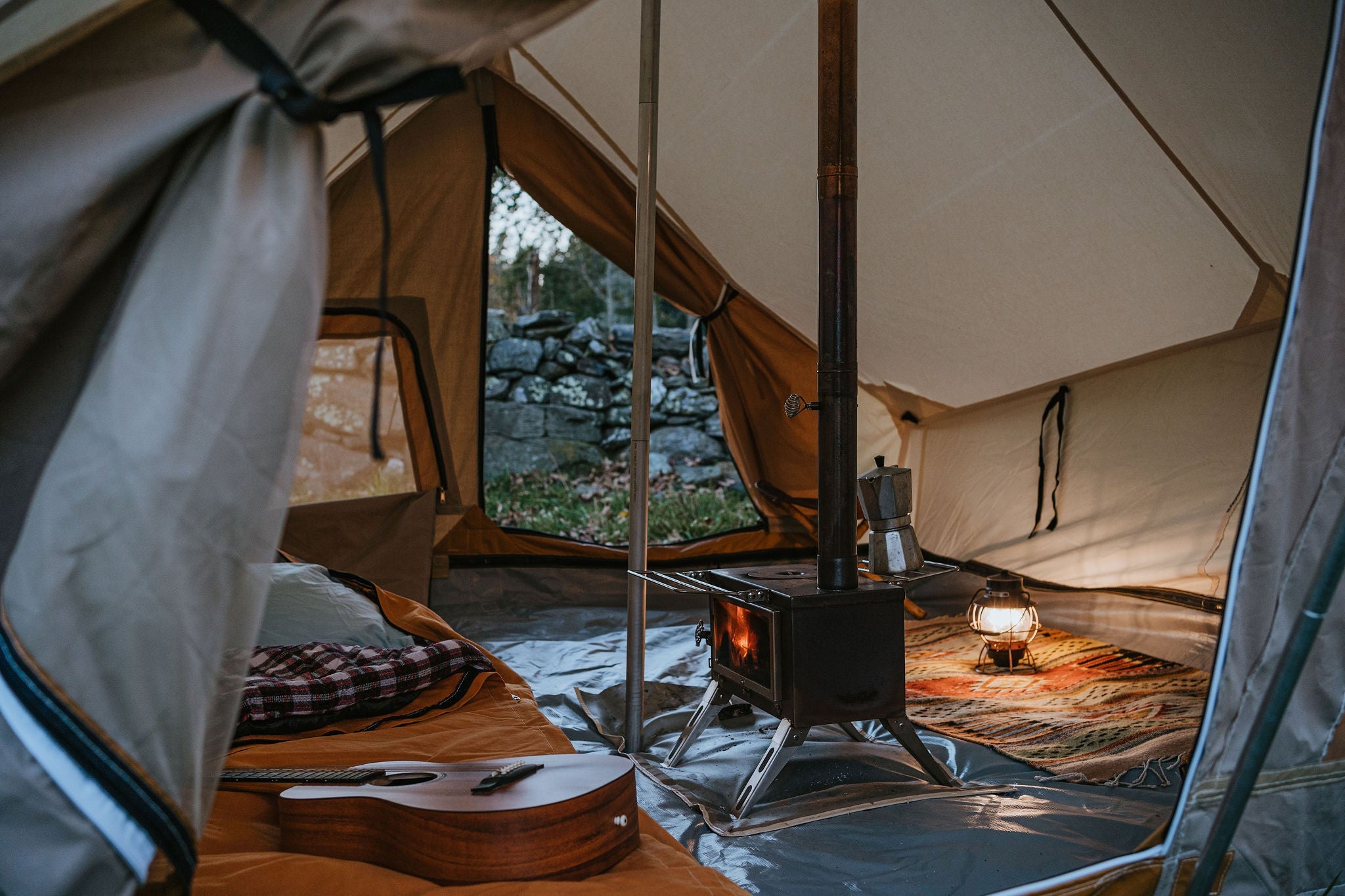 Inside of 2025 a tent